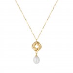 Collar Golden Knot Pearl