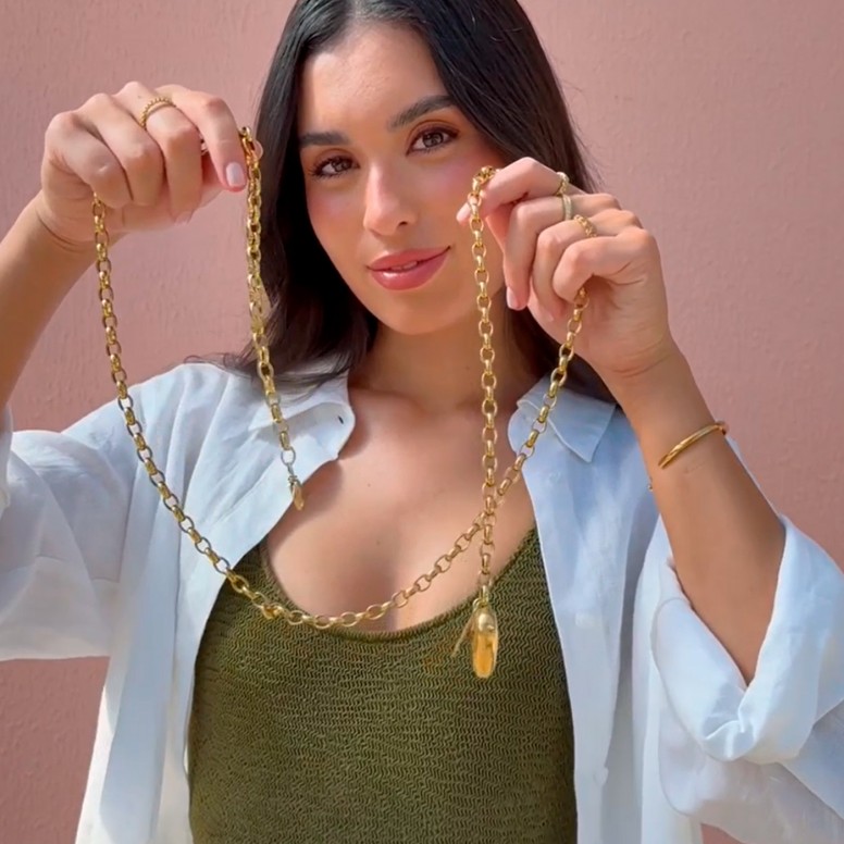 Collar Cintur�n Icon Golden