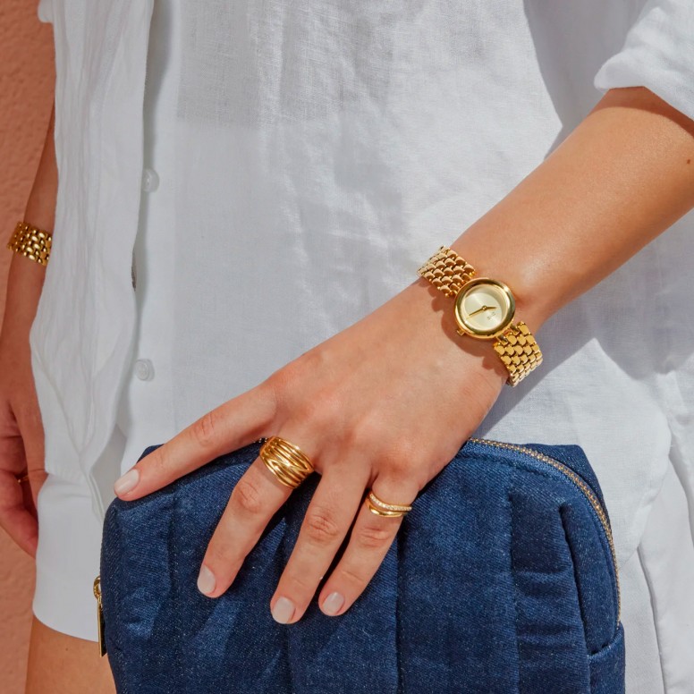 Rel�gio Belle Dourado