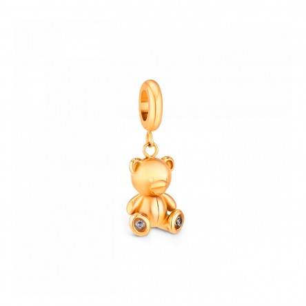 Charm Energy Teddy Bear Crystal Golden