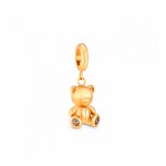Charm Energy Teddy Bear Crystal Golden