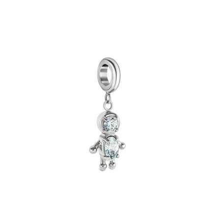 Charm Energy Boy Crystal Silver Charm Energy Boy Crystal Silver