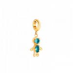 Charm Energy Blue Boy Crystal Golden