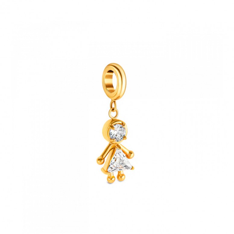 Charm Energy Girl Crystal Gold