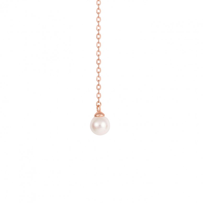 Love in Rose Butterfly and Pearl Necklace