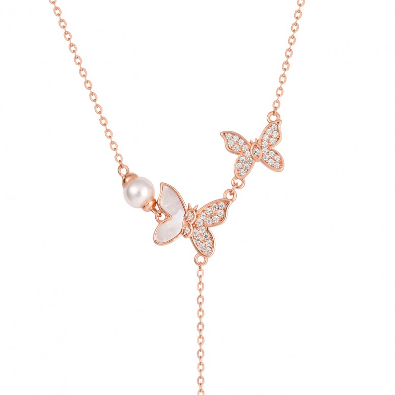 Collar Love in Rose Dos Mariposas