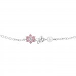 Pulsera Girls Flor y Mariposa