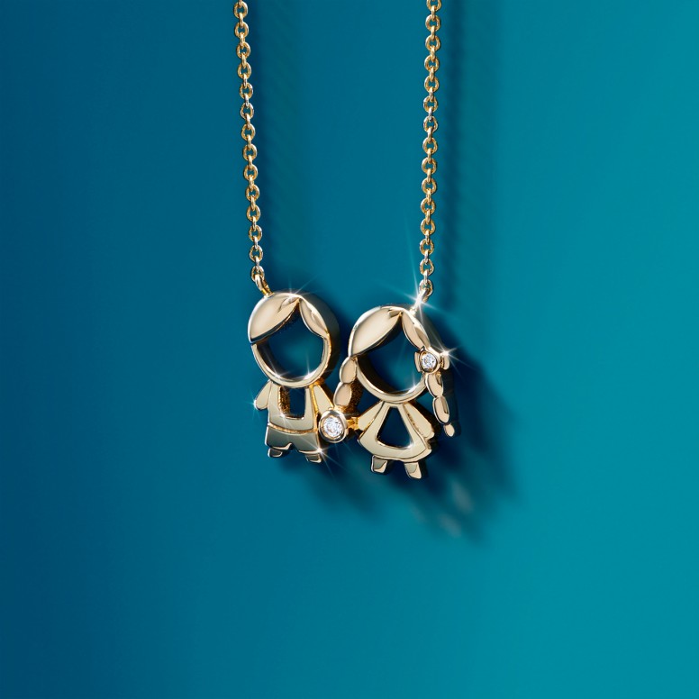 Collar Oro 14K Mum Boy & Girl
