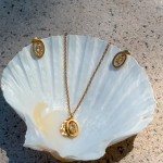Conjunto Collar y Pendientes Birthstone April - Courage