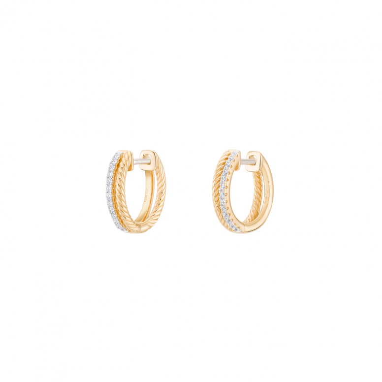 Golden Twist & Glow Hoops