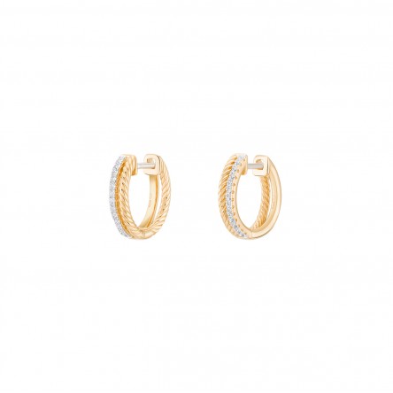 Golden Twist & Glow Hoops