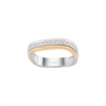 Bicolor Glow Wave Ring