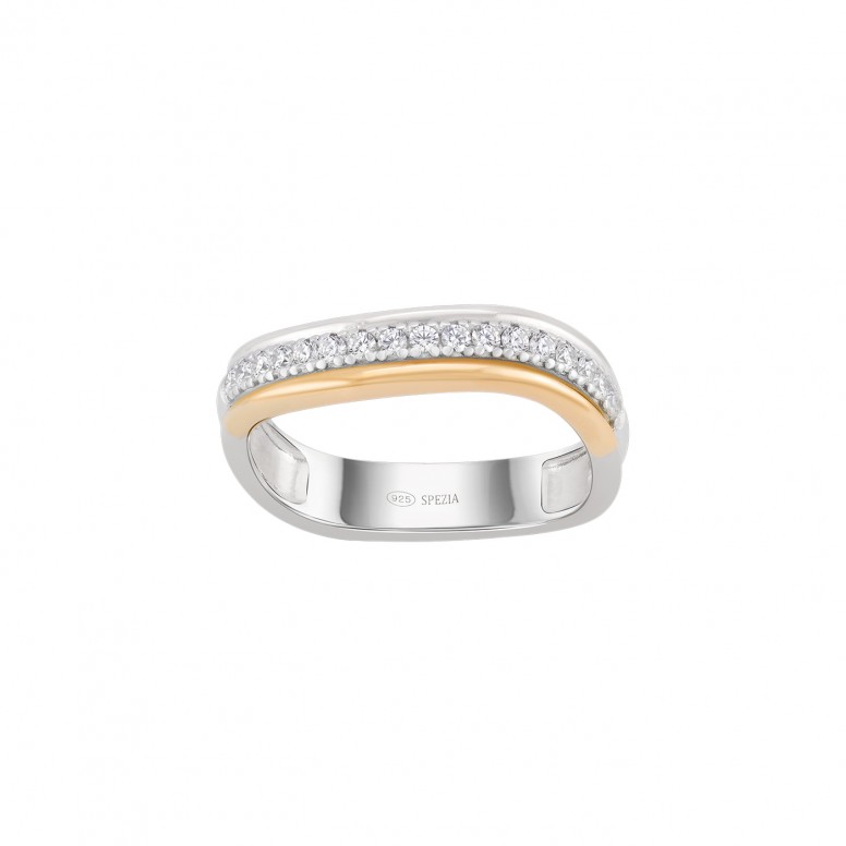 Anillo Bicolor Glow Wave