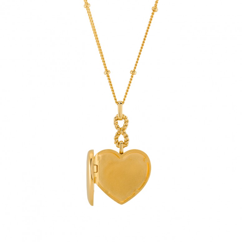 Colar Golden Love Locket