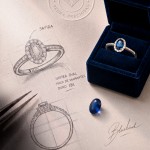 Ring Diana 18K Gold Sapphire and Diamonds