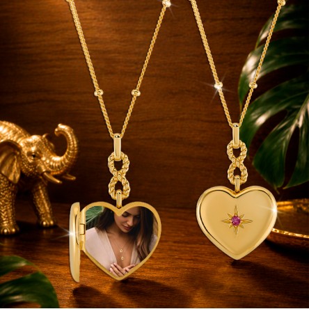 Collar Golden Love Locket