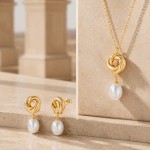 Collar Golden Knot Pearl