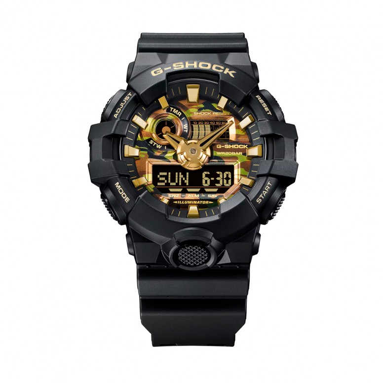Multicolor Camo Classic Watch