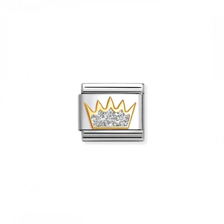 Composable Glitter Crown Charm