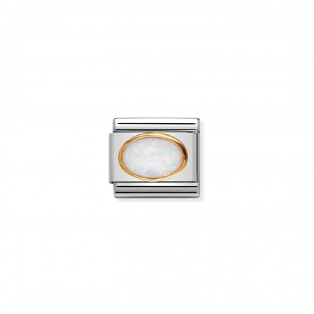 Charm Link Piedra �palo Ovalada