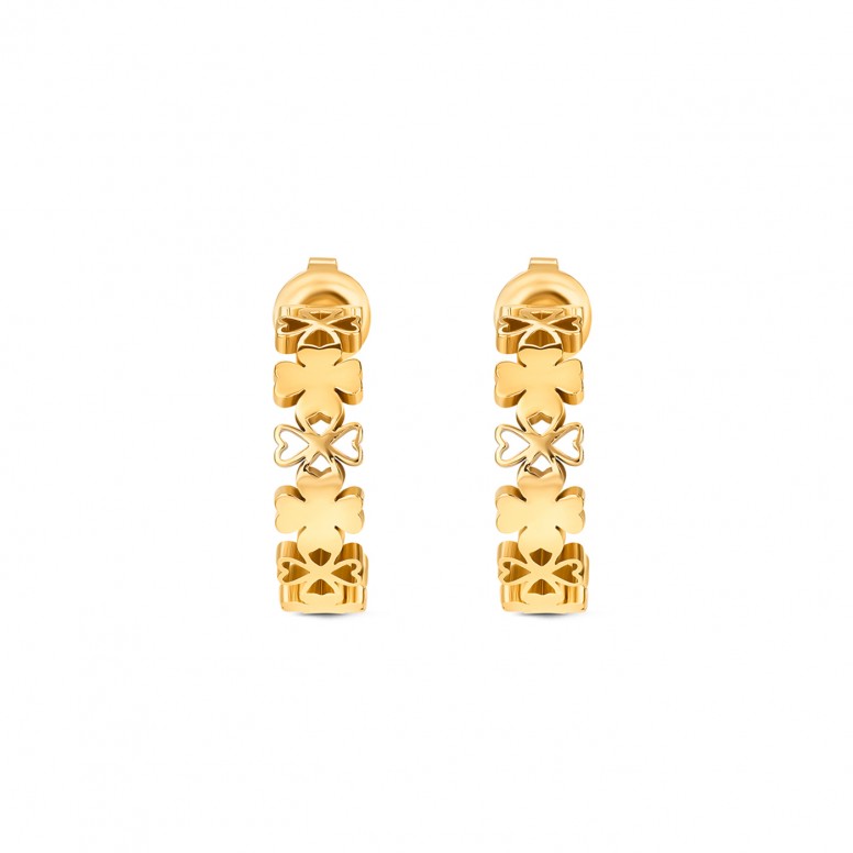 Lucky Flower Hoops