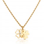Crystal Lucky Flower Necklace