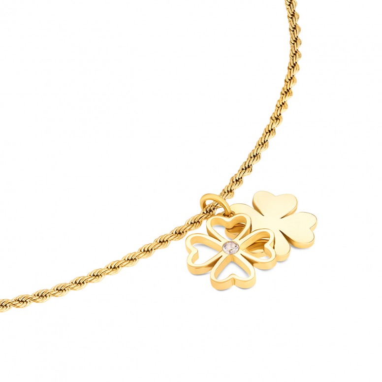 Crystal Lucky Flower Necklace
