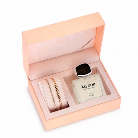 Conjunto Pulseiras e Perfume Lagoon 50ml