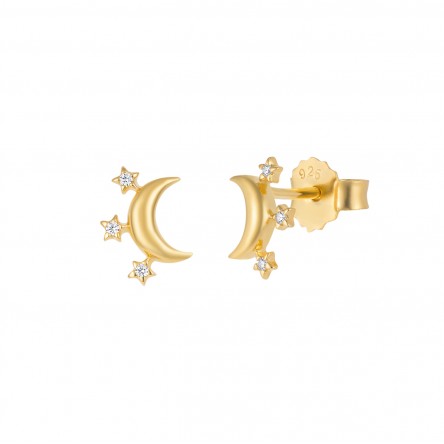 Golden Moon & Stars Earrings