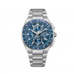 Radio-Controlled Super Titanium Blue Watch
