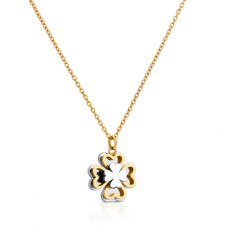 Collar Lucky Flower Bicolor
