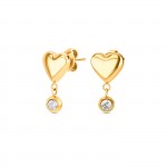 Red White Spark Earrings