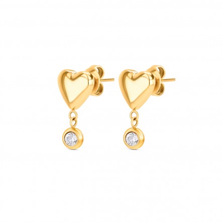 Red White Spark Earrings
