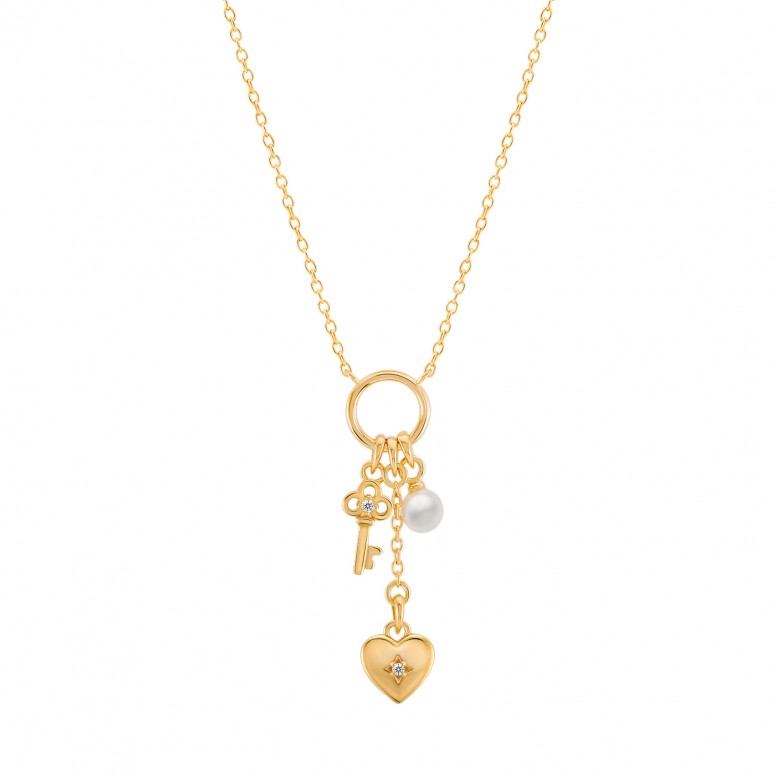Heart & Key Fun Necklace