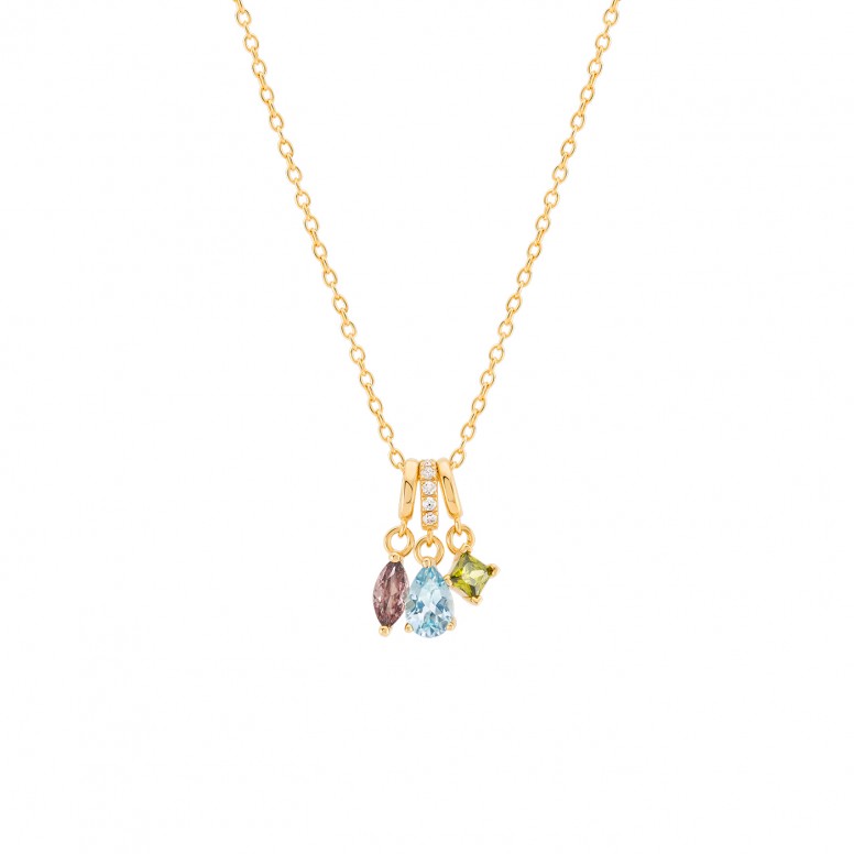 Colar Fun Drop Stones