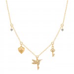 Colar Fun Colibri  & Charms