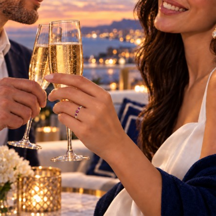Anillo Margot Oro 18K Rubis y Diamantes