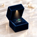 Anillo Stella Oro 18K Esmeralda y Diamantes