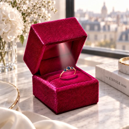 Anillo Harper Oro 18K Zafiros y Diamantes