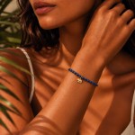 Pulsera Dark Blue Stones & Elephant II