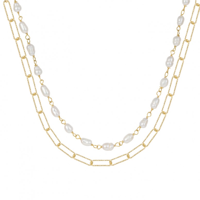Colar My Pearls Dual Chain