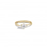 Ring Marylin 18K Gold Diamonds and Topaz