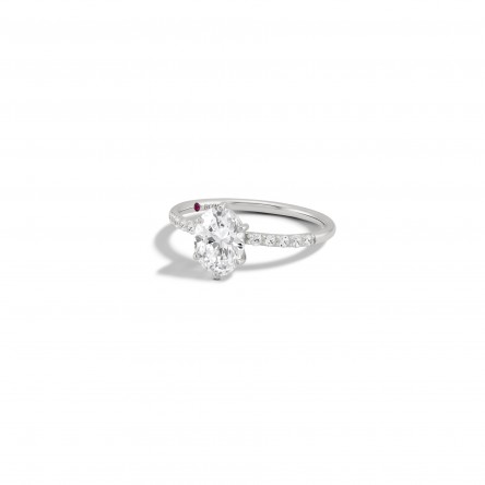 Ring Liz 18K Gold Diamonds and Topaz
