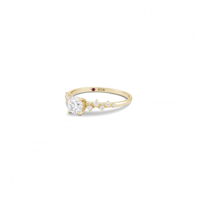 Ring Mia 18K Gold Diamonds and Topaz