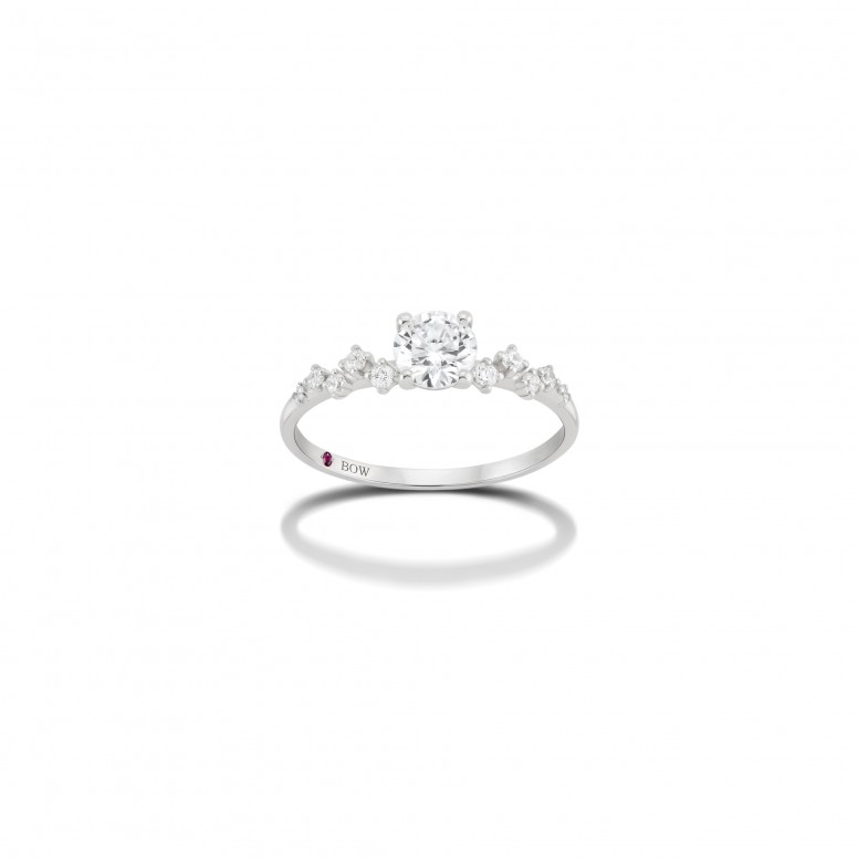 Ring Mia 18K Gold Diamonds and Topaz