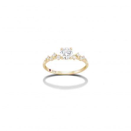 Anel Mia Ouro 18K Diamantes
