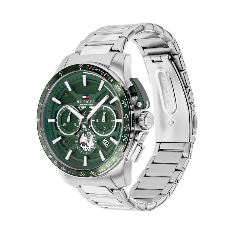 Steel Green Watch