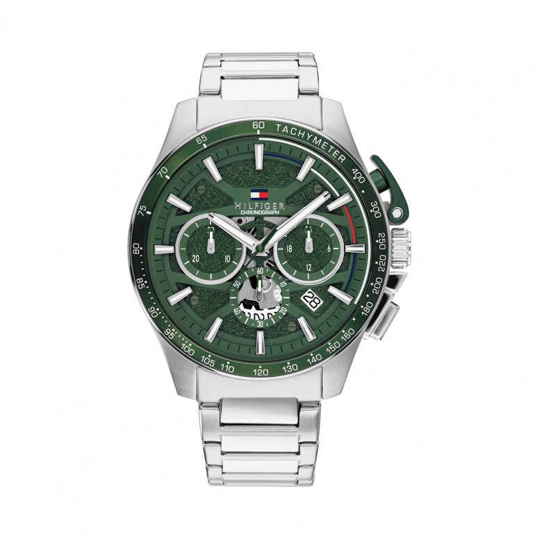 Steel Green Watch