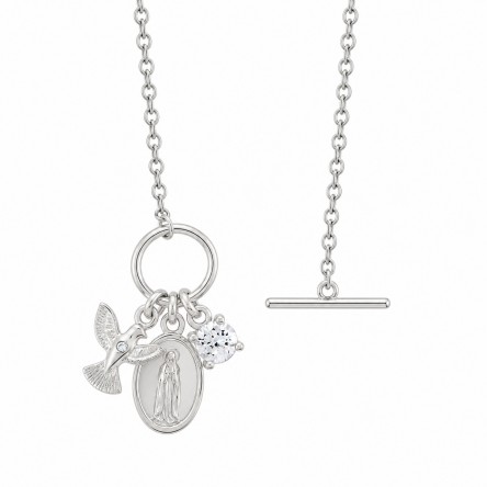 Colar Hope Medalha Nossa Sra De F�tima & Esp�rito Santo