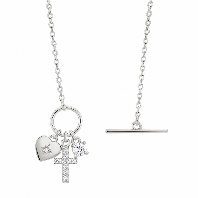 Colar Hope Cruz & Cora��o